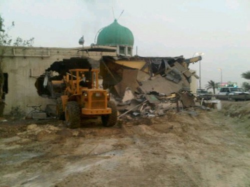 Al-Barbaghi Mosque demolished by the Bahraini government in 2011