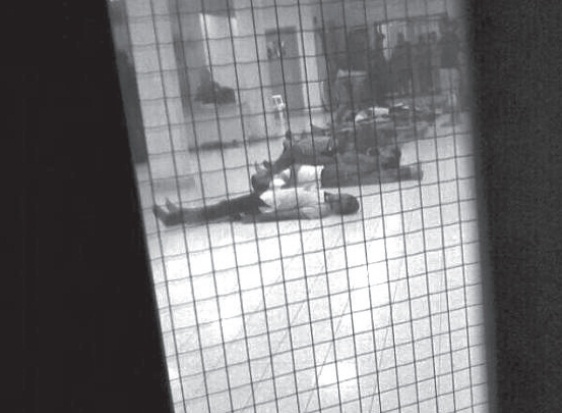 Unconscious prisoners in Jaw Central Prison (Image from the archives)