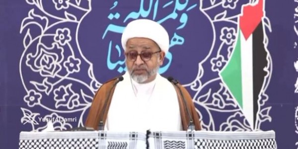 Sheikh Sanqour delivers Friday sermon at Imam Al-Sadiq Mosque in Diraz